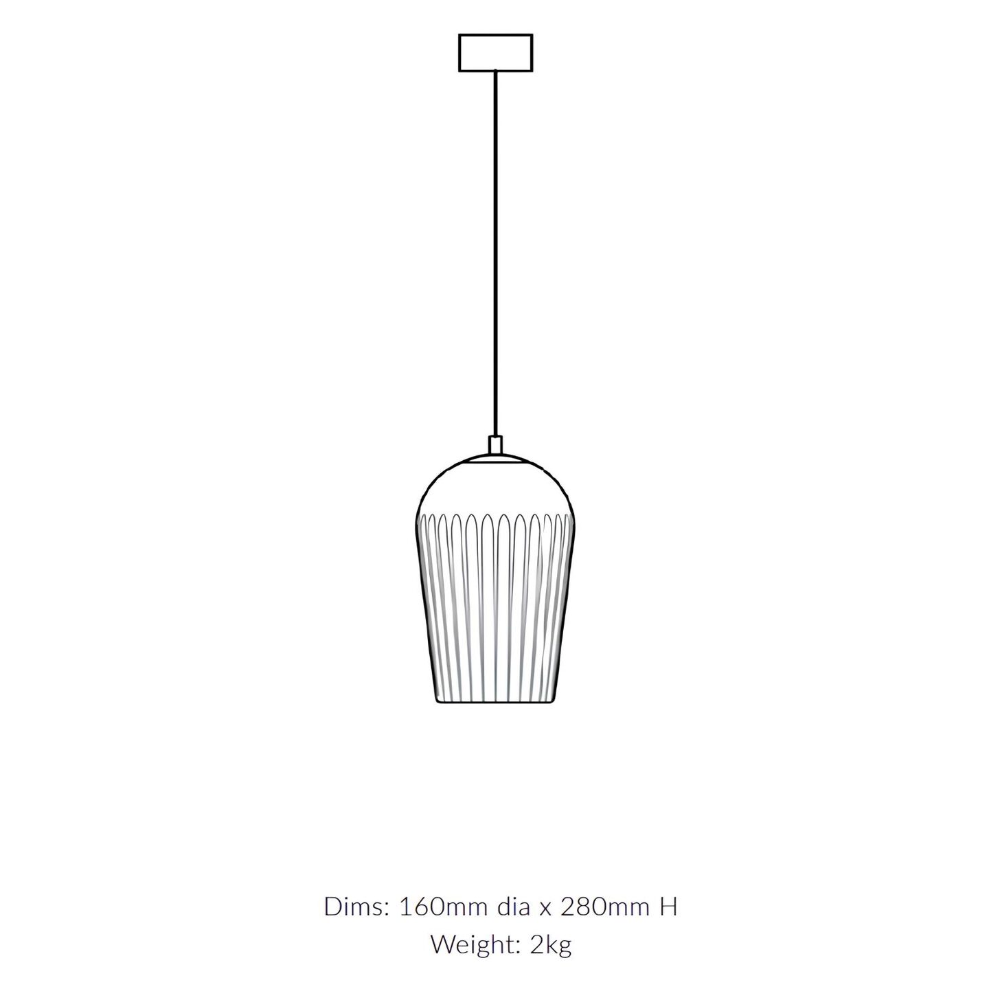 No.10 Pendant Deep Grey